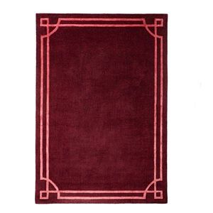 Vínový ručne tkaný vlnený koberec 160x230 cm Gatsby – Flair Rugs vyobraziť
