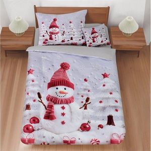3-dielne obliečky na jednolôžko 140x200 cm Snowman – My House vyobraziť