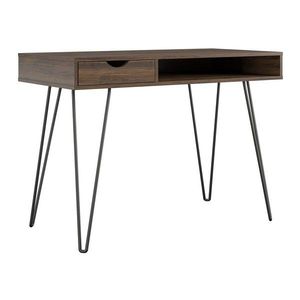 Pracovný stôl v dekore orecha 49x104 cm Concord – Novogratz vyobraziť