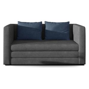 Modrá/sivá ženilková rozkladacia pohovka 132 cm Neva – ELTAP vyobraziť
