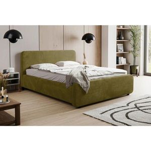 MID.YOU ČALÚNENÁ POSTEĽ, 140/200 cm, zelená vyobraziť