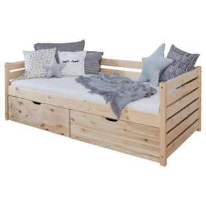 MID.YOU POSTEĽ S ÚLOŽNÝM PRIESTOROM, 90/200 cm prírodná farba vyobraziť