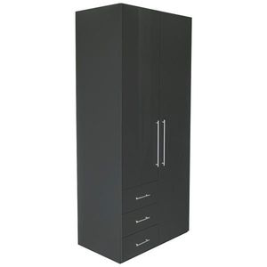 Xora SKRIŇA S OTOČNÝMI DVERAMI, antracitová, antracitová s vysokým leskom, 98/218, 6/59, 4 cm vyobraziť