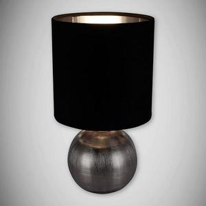 Stolná lampa Perlo E14 strieborná / čierna 03290 LB vyobraziť