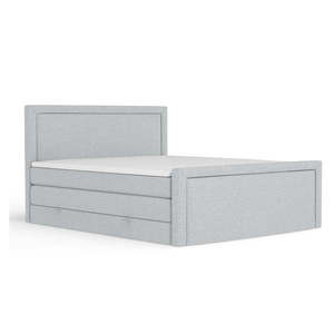 Svetlosivá boxspring posteľ s úložným priestorom 140x200 cm Lavenda – Maison de Rêve vyobraziť