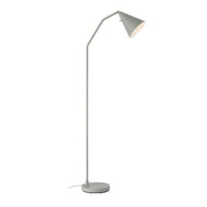 Sivá LED stmievateľná stojacia lampa s kovovým tienidlom (výška 144 cm) Funil – Markslöjd vyobraziť