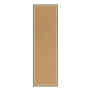 Kaki/v prírodnej farbe obojstranný/ručne tkaný jutový behúň 68x240 cm Bordo Herringbone Kaki – Asiatic Carpets vyobraziť