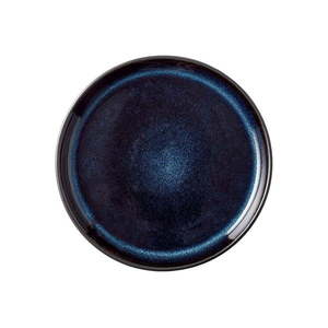 Čierny/modrý dezertný kameninový tanier ø 17 cm Gastro Dark Blue/Black – Bitz vyobraziť