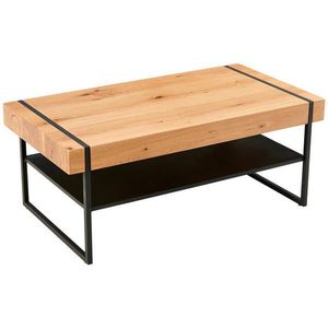 Livetastic KONFERENČNÝ STOLÍK, prírodná farba, čierna, drevo, kov, 110/45/59 cm vyobraziť