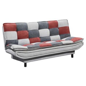 MID.YOU ROZKLADACIA POHOVKA, textil, kompozitné drevo, strieborná, bobuľová, tmavosivá vyobraziť