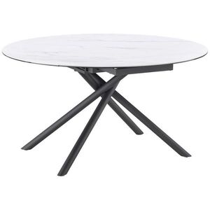 MID.YOU JEDÁLENSKÝ STÔL, čierna, biela, 90-140/140/76 cm vyobraziť
