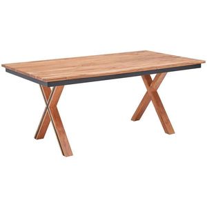 Livetastic JEDÁLENSKÝ STÔL, akácia, prírodná farba, čierna, 180/100/76 cm vyobraziť