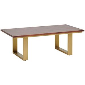 MID.YOU KONFERENČNÝ STOLÍK, zlatá, farba vlašského orecha, drevo, kov, 120/60/40 cm vyobraziť