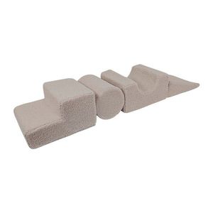 Sivé látkové penové ihrisko 45x170x30 cm Montessori – Meowbaby vyobraziť