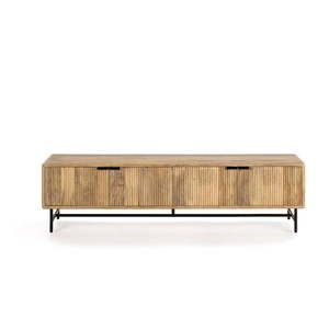 TV stolík z mangového dreva v prírodnej farbe 190x50x40 cm Mundra – MOME vyobraziť
