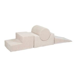 Krémové menčestrové penové ihrisko 45x170x30 cm Montessori – Meowbaby vyobraziť