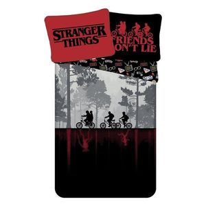 Bavlnené detské obliečky na jednolôžko 140x200 cm Stranger Things "Upside Down" – Jerry Fabrics vyobraziť
