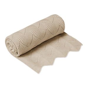 Béžová pletená detská deka z Bio bavlny 80x100 cm Almond – Cam Cam Copenhagen vyobraziť