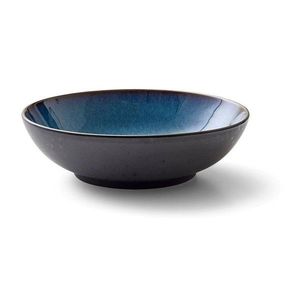 Čierna/modrá servírovacia miska z kameniny 1, 8 l Gastro Dark Blue/Black – Bitz vyobraziť