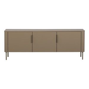Taupe TV stolík z borovicového dreva 154x56x44 cm Gunnar – WOOOD vyobraziť