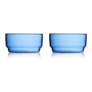 Modré sklenené misky v súprave 2 ks 500 ml Torino – Lyngby Glas vyobraziť
