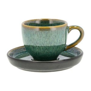 Zelená keramická šálka na espresso 70 ml Gastro Green/Black – Bitz vyobraziť