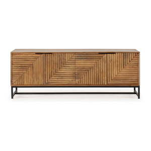 TV stolík z mangového dreva v prírodnej farbe 160x58x40 cm Nereida – MOME vyobraziť
