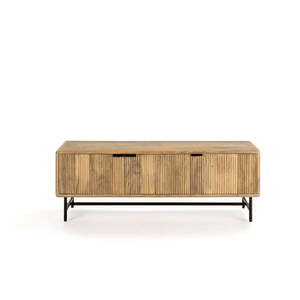 TV stolík z mangového dreva v prírodnej farbe 145x50x40 cm Mundra – MOME vyobraziť