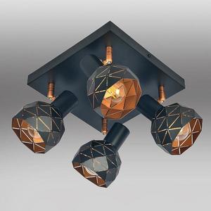 Stropné bodové svietidlo Puzzle 4 AS-PUE144B black LS4 vyobraziť
