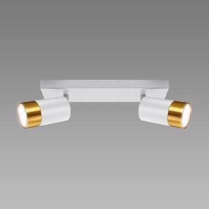 Stropné bodové svietidlo PUZON SPT GU10 2L WHITE/GOLD 04124 LS2 vyobraziť
