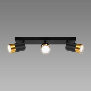 Stropné bodové svietidlo PUZON SPT GU10 3L BLACK/GOLD 04127 LS3 vyobraziť