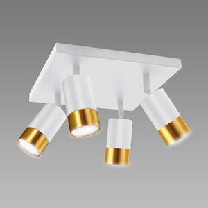 Stropné bodové svietidlo PUZON SPT GU10 4D WHITE/GOLD 04128 LS4 vyobraziť