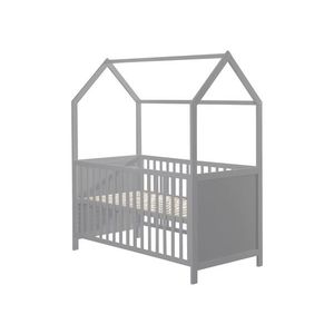 roba Detská postieľka 70 x 140 (hnedosivá, 70x140) vyobraziť