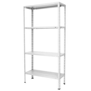 Skladový kovový regál 147x75x30 cm – 4 políc/40 kg vyobraziť