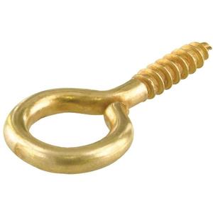 Oko so závitom mosadz 20 x 10 x 3, 3 mm vyobraziť