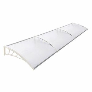 Plastová strieška v rôznych veľkostiach a farbách-Biela-300x90 cm vyobraziť
