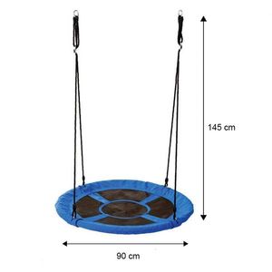 Hojdací kruh bocianie hniezdo, 90 cm, modrý vyobraziť