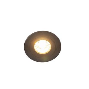 Moderné inteligentné zapustené bodové svietidlo čierne okrúhle vrátane WiFi GU10 IP54 - Xena vyobraziť