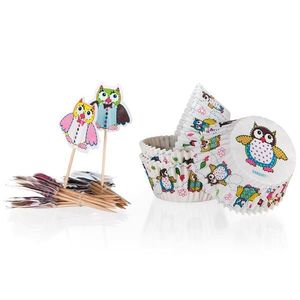 Formičky na muffiny Owls 11, 5 cm 24 + 24 ks vyobraziť