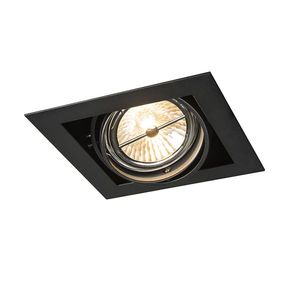 Zapustené bodové svietidlo čierne G53 111mm nastaviteľné - Oneon vyobraziť