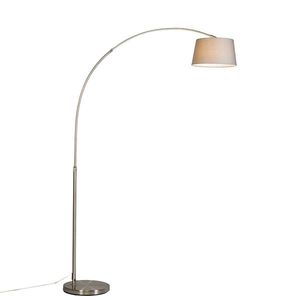 Inteligentná oblúková lampa s oceľovým tienidlom sivá vrátane WiFi A60 - Arc Basic vyobraziť