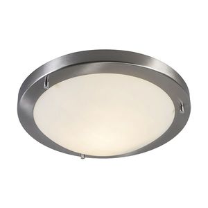 Inteligentné stropné svietidlo oceľ 31 cm vrátane WiFi A60 IP44 - Yuma vyobraziť