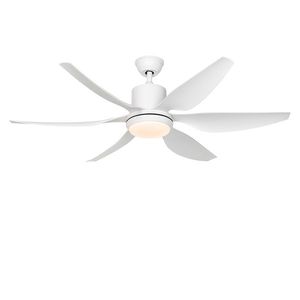 Stropný ventilátor biely 137 cm vrátane LED stmievateľný s diaľkovým ovládaním - Tak vyobraziť