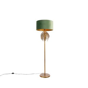 Inteligentná stojaca lampa zlatá 145 cm s tienidlom zeleným vrátane Wifi A60 - Botanica vyobraziť