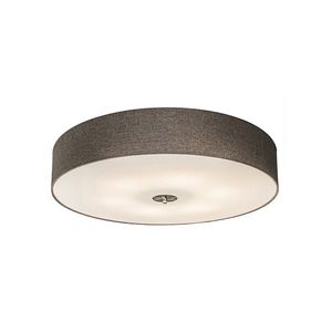 Inteligentné stropné svietidlo taupe 70 cm vrátane 6 WiFi žiaroviek A60 - Drum Jute vyobraziť