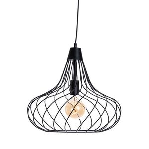 Moderne hanglamp zwart - Iggy vyobraziť