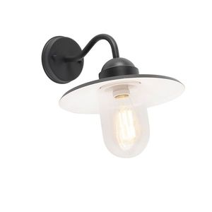 Inteligentná rustikálna nástenná lampa antracit IP44 vrátane wifi E27 - Kansas vyobraziť