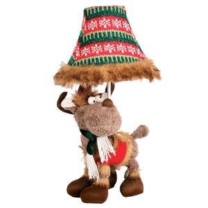 Vianočná stolná lampa Sob hnedý vrátane LED - Rudi vyobraziť