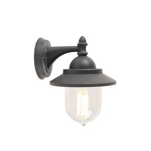 Romantická vonkajšia nástenná lampa tmavo šedá - Oxford vyobraziť