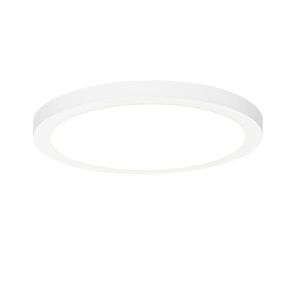 Prisadené alebo zapustené bodové svietidlo biele 30 cm vrátane LED 3-stupňové stmievanie do teplej farby s prepínačom Dip - Trans vyobraziť